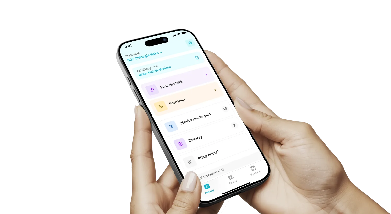 mMobile aplikace v telefonu